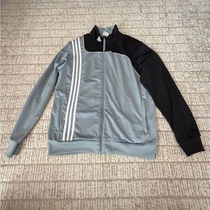 Vintage adidas Black and Gray track Jacket size L